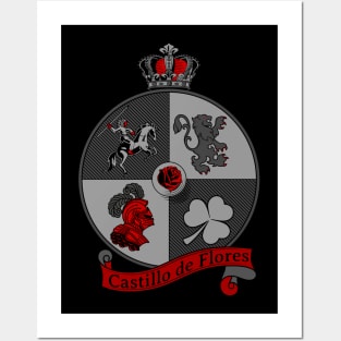 Castillo de Flores Logo Posters and Art